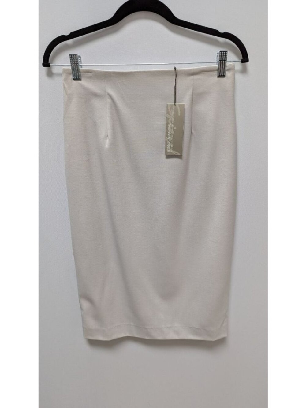 Spiegel Light Khaki 2-Way Stretch Midi Skirt